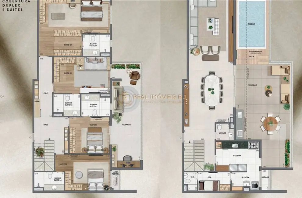 Foto 2 de Apartamento com 4 quartos à venda, 310m2 em Barra da Tijuca, Rio De Janeiro - RJ