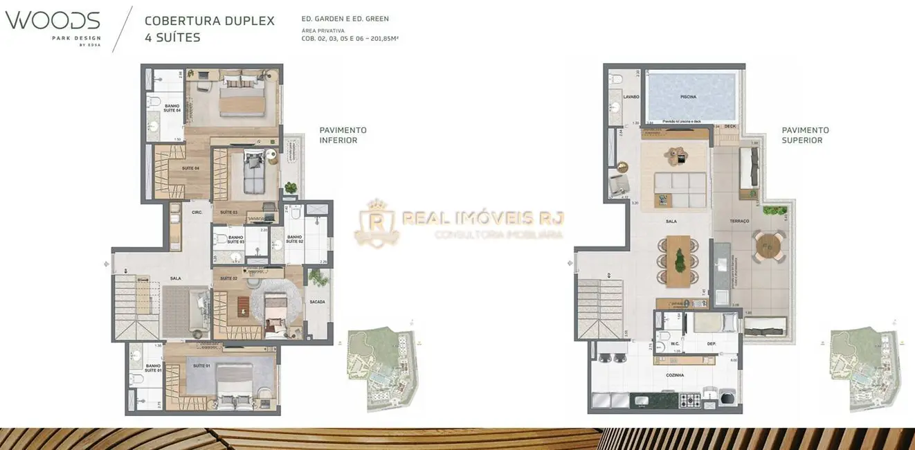 Foto 3 de Apartamento com 4 quartos à venda, 201m2 em Barra da Tijuca, Rio De Janeiro - RJ