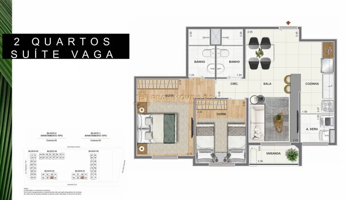 Foto 2 de Apartamento com 2 quartos à venda, 48m2 em Recreio dos Bandeirantes, Rio De Janeiro - RJ
