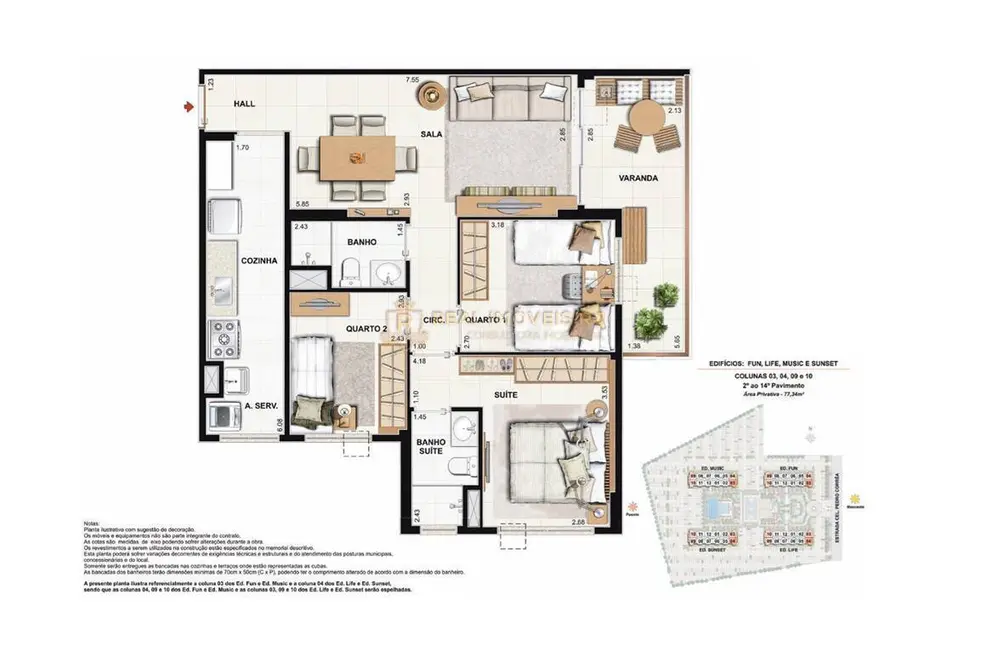 Foto 2 de Apartamento com 3 quartos à venda, 77m2 em Rio De Janeiro - RJ