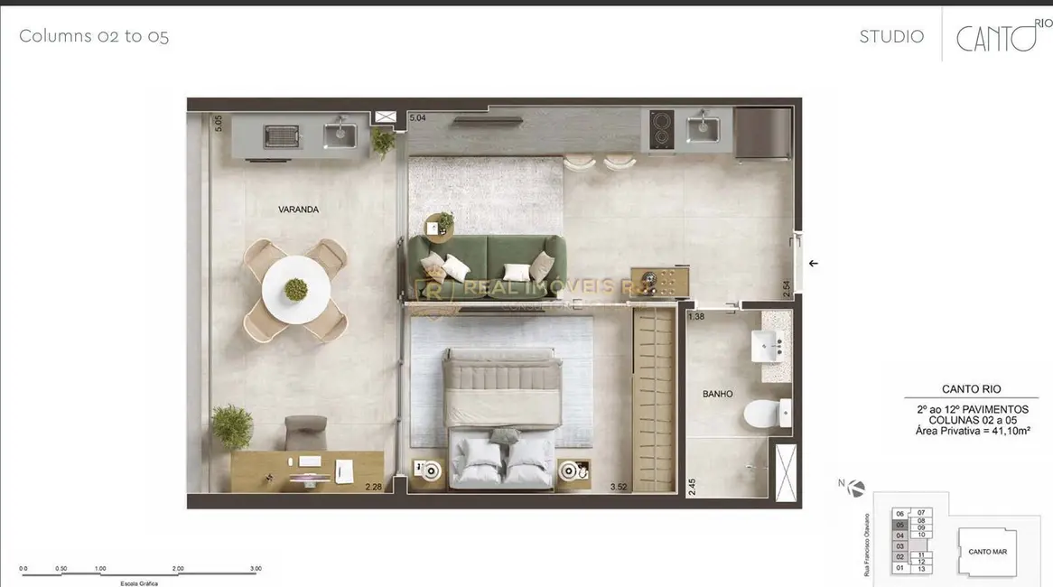 Foto 2 de Apartamento com 1 quarto à venda, 41m2 em Ipanema, Rio De Janeiro - RJ