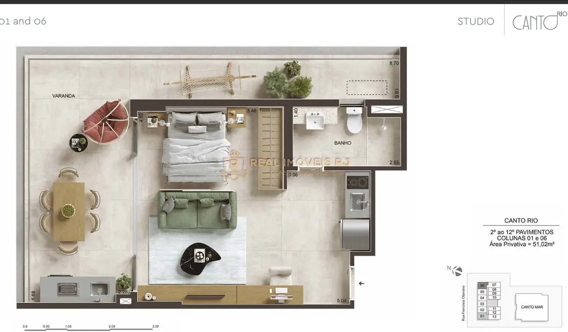 Apartamento com 1 quarto à venda, 41m2 em Ipanema, Rio De Janeiro - RJ - imagem 3 Foto 3 de Apartamento com 1 quarto à venda, 41m2 em Ipanema, Rio De Janeiro - RJ