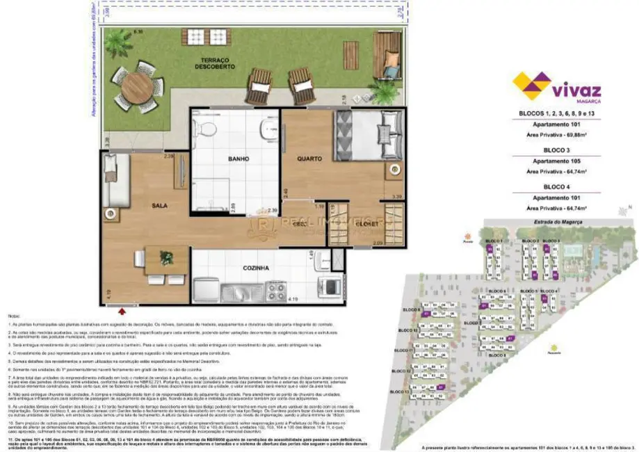 Foto 9 de Apartamento com 1 quarto à venda, 69m2 em Guaratiba, Rio De Janeiro - RJ
