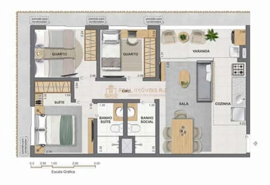 Foto 8 de Apartamento com 2 quartos à venda, 52m2 em Rio De Janeiro - RJ