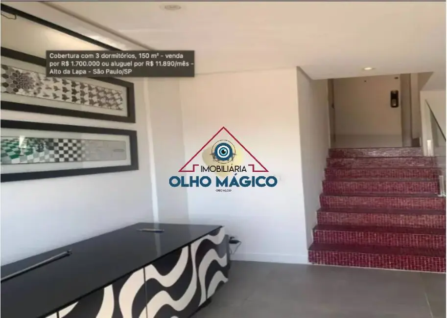Foto 3 de Apartamento com 3 quartos à venda, 150m2 em Alto da Lapa, São Paulo - SP