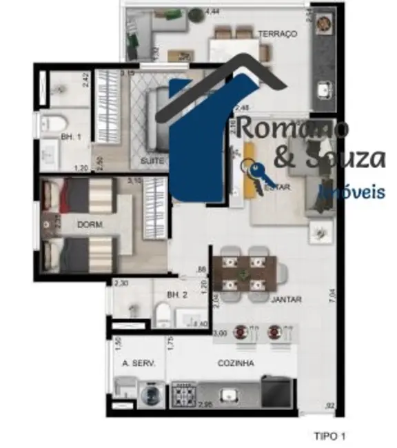 Foto 3 de Apartamento com 2 quartos à venda, 67m2 em Gopoúva, Guarulhos - SP