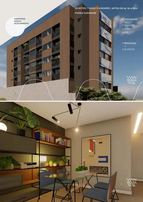 Foto 2 de Apartamento com 2 quartos à venda, 46m2 em Residencial Greenville, Pocos De Caldas - MG
