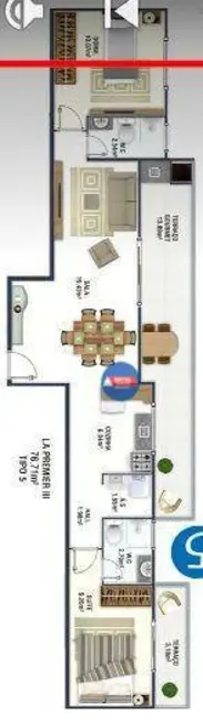 Foto 7 de Apartamento com 2 quartos à venda e para alugar, 76m2 em Canto do Forte, Praia Grande - SP