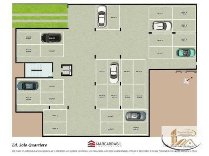 Foto 3 de Apartamento com 4 quartos à venda, 136m2 em Cidade Nova, Belo Horizonte - MG