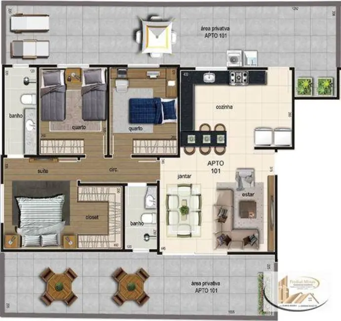 Cobertura com 4 quartos à venda, 149m2 em Planalto, Belo Horizonte - MG - imagem 9 Foto 9 de Cobertura com 4 quartos à venda, 149m2 em Planalto, Belo Horizonte - MG