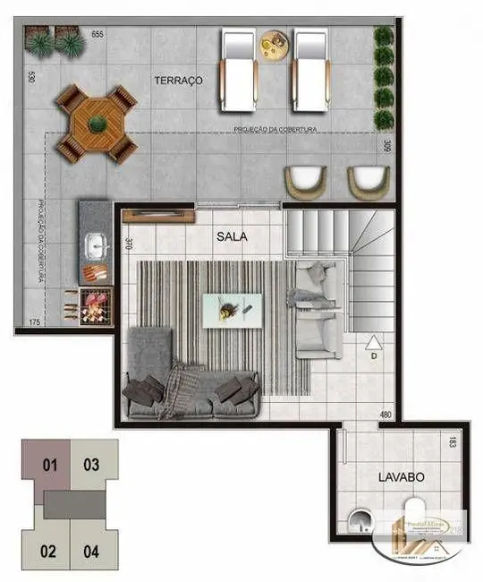 Foto 4 de Apartamento com 2 quartos à venda, 46m2 em Alto Caiçaras, Belo Horizonte - MG