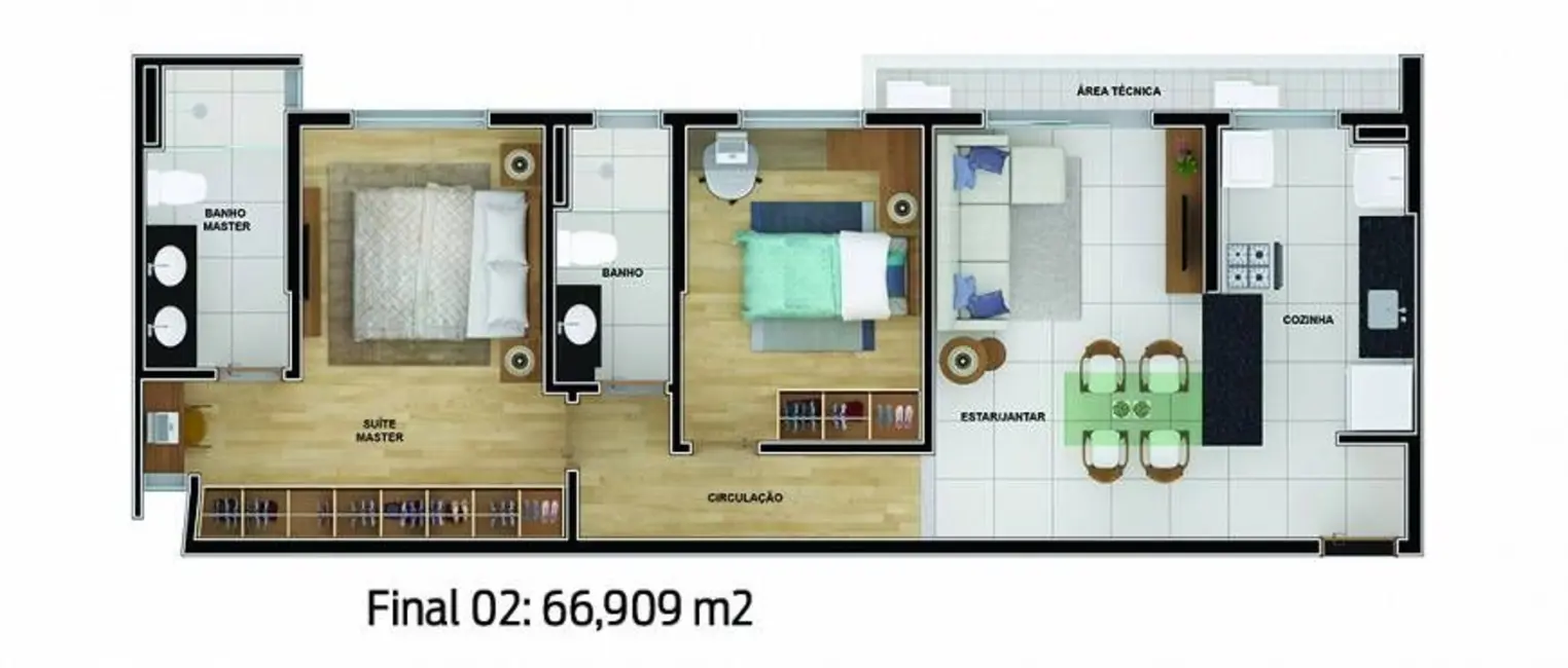 Apartamento com 2 quartos à venda, 62m2 em Savassi, Belo Horizonte - MG - imagem 3 Foto 3 de Apartamento com 2 quartos à venda, 62m2 em Savassi, Belo Horizonte - MG