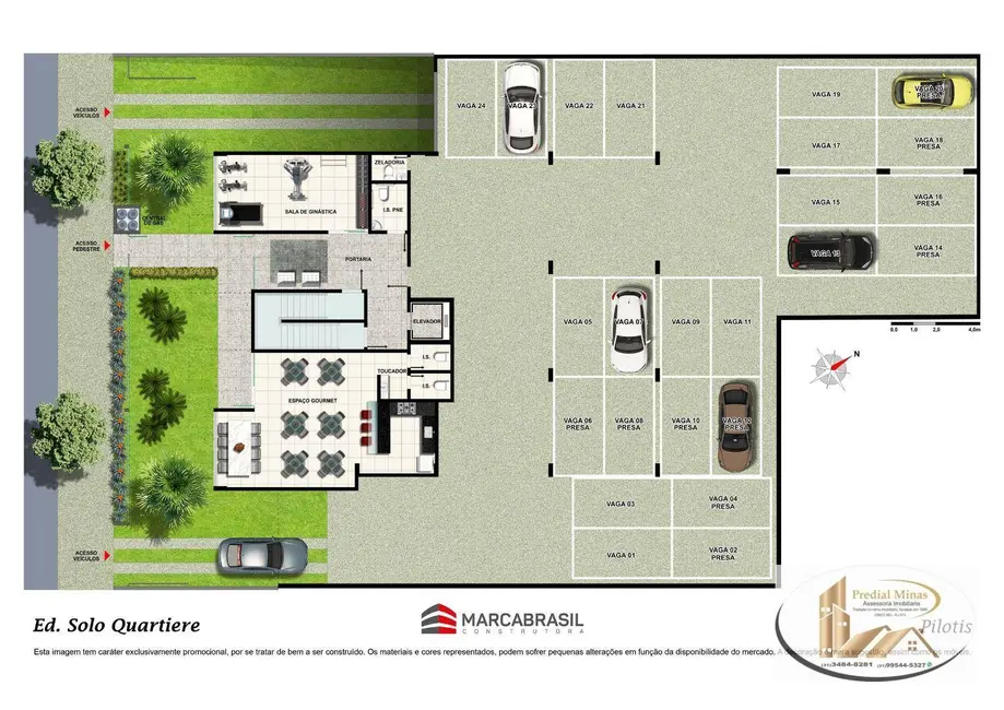 Foto 6 de Apartamento com 4 quartos à venda, 220m2 em Cidade Nova, Belo Horizonte - MG