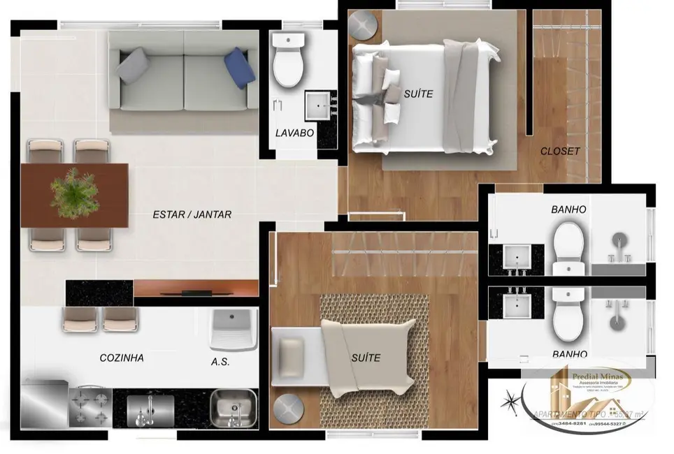 Apartamento com 2 quartos à venda, 55m2 em Santa Efigênia, Belo Horizonte - MG - imagem 4 Foto 4 de Apartamento com 2 quartos à venda, 55m2 em Santa Efigênia, Belo Horizonte - MG