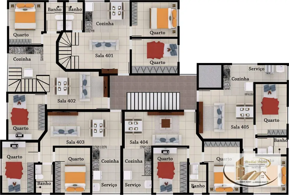 Apartamento com 2 quartos à venda, 43m2 em Vespasiano - MG - imagem 7 Foto 7 de Apartamento com 2 quartos à venda, 43m2 em Vespasiano - MG