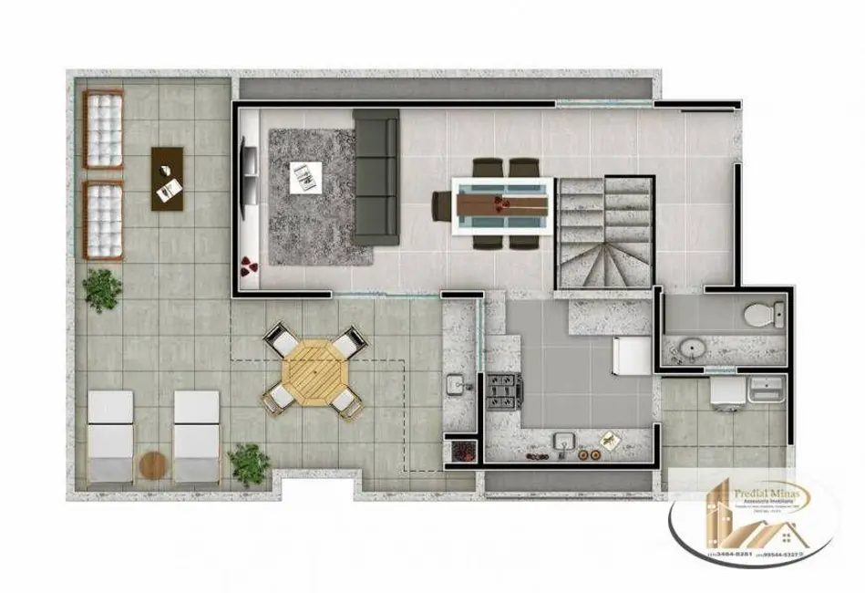 Foto 5 de Apartamento com 3 quartos à venda, 84m2 em Padre Eustáquio, Belo Horizonte - MG