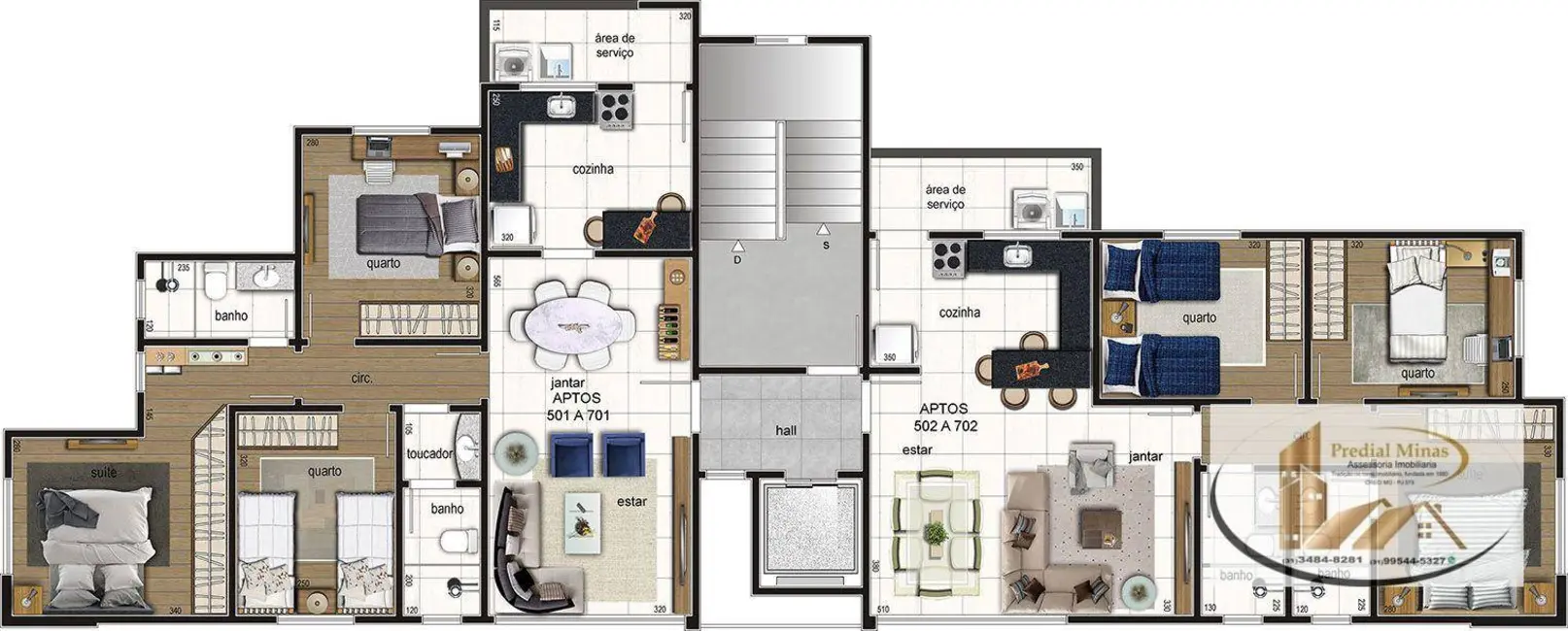 Apartamento com 3 quartos à venda, 72m2 em Belo Horizonte - MG - imagem 7 Foto 7 de Apartamento com 3 quartos à venda, 72m2 em Belo Horizonte - MG