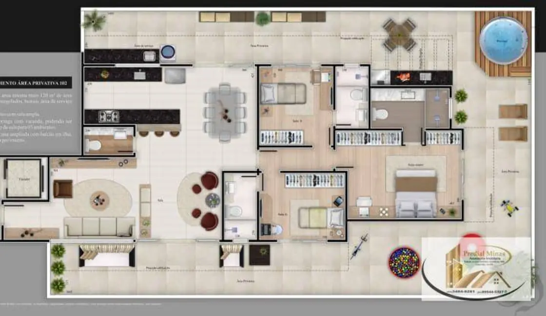 Foto 1 de Apartamento com 3 quartos à venda, 93m2 em Pampulha, Belo Horizonte - MG