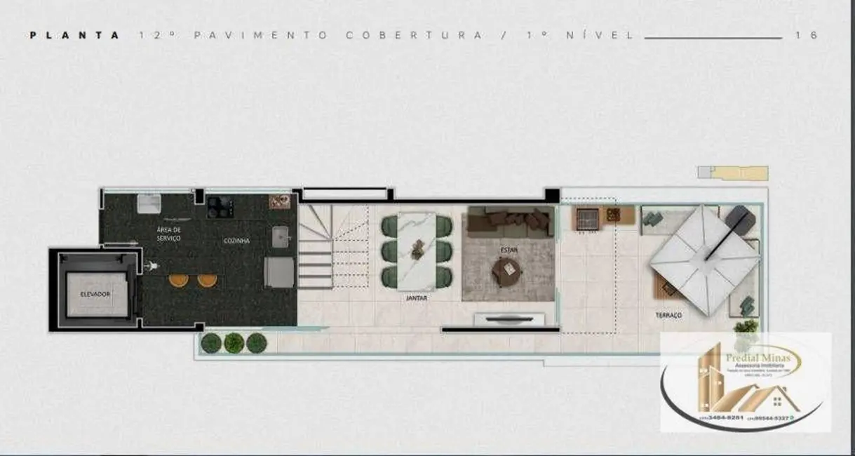 Apartamento com 2 quartos à venda, 65m2 em Funcionários, Belo Horizonte - MG - imagem 3 Foto 3 de Apartamento com 2 quartos à venda, 65m2 em Funcionários, Belo Horizonte - MG