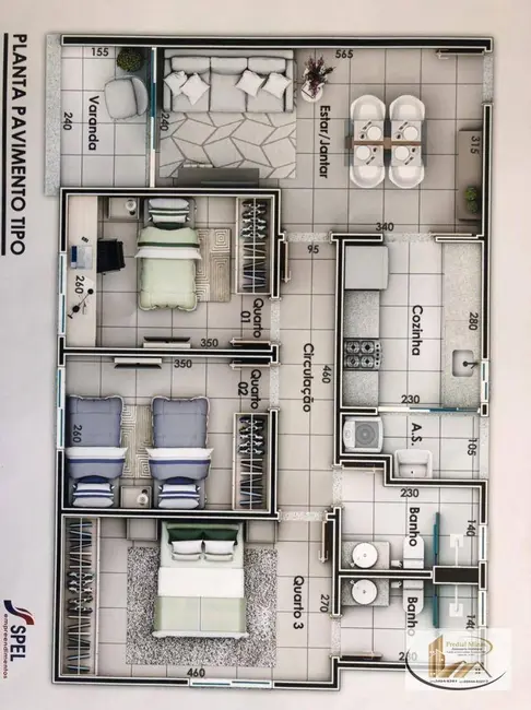 Foto 5 de Apartamento com 3 quartos à venda, 80m2 em Nova Suíssa, Belo Horizonte - MG