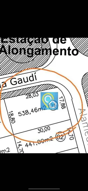 Foto 4 de Terreno / Lote à venda, 538m2 em Santana De Parnaiba - SP