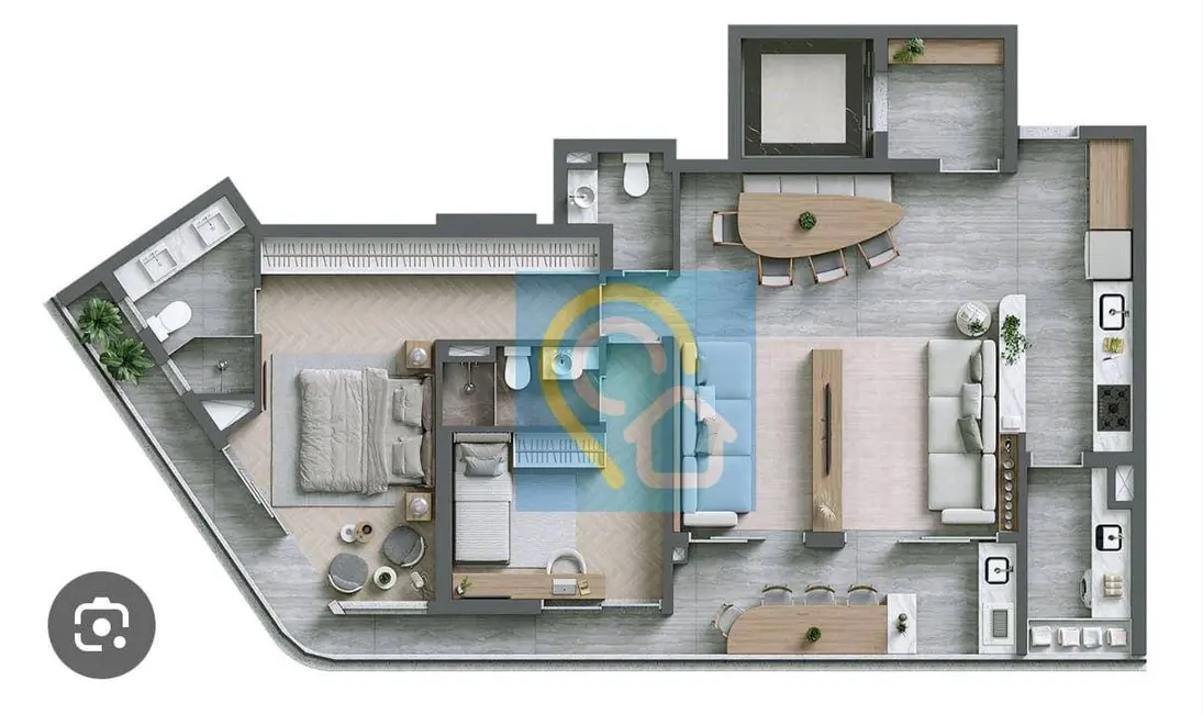 Apartamento com 2 quartos à venda, 110m2 em Alphaville Empresarial, Barueri - SP - imagem 3 Foto 3 de Apartamento com 2 quartos à venda, 110m2 em Alphaville Empresarial, Barueri - SP