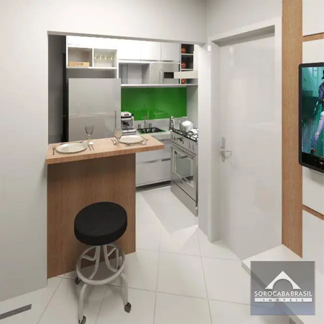 Foto 4 de Apartamento com 1 quarto à venda, 26m2 em Wanel Ville, Sorocaba - SP