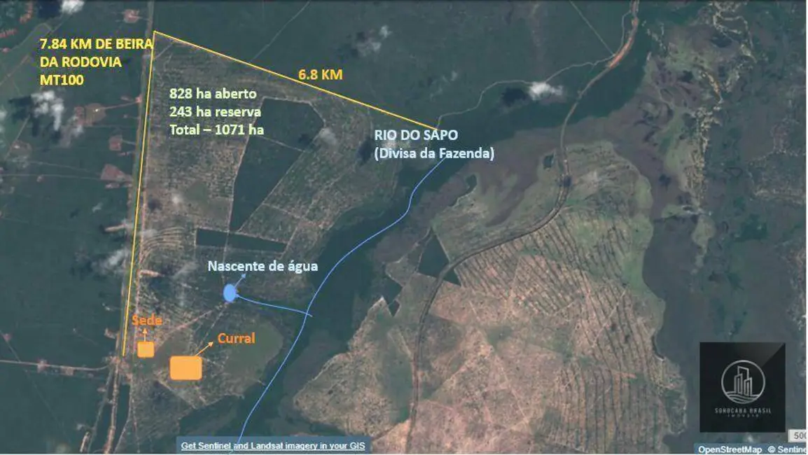 Foto 3 de Fazenda / Haras à venda, 10210000m2 em Centro, Alto Araguaia - MT