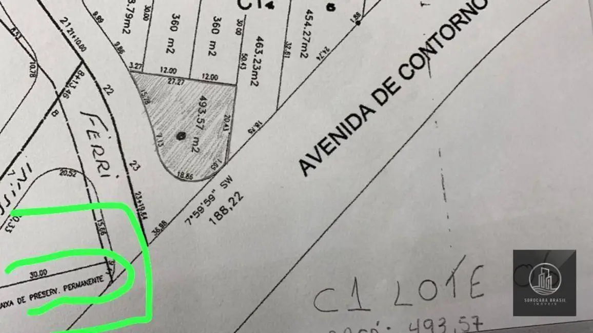 Foto 8 de Terreno / Lote à venda, 493m2 em Sorocaba - SP