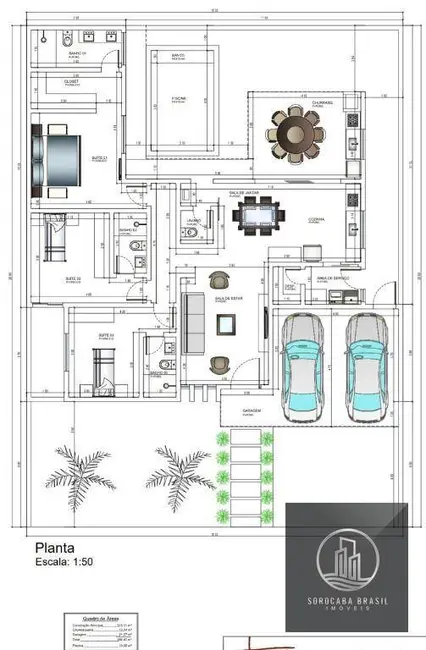 Foto 2 de Casa de Condomínio com 3 quartos à venda, 300m2 em Parque Esplanada, Votorantim - SP