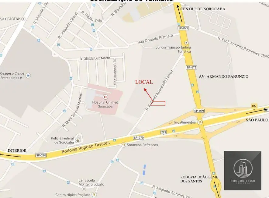 Foto 5 de Terreno / Lote à venda, 2204m2 em Parque Santa Isabel, Sorocaba - SP