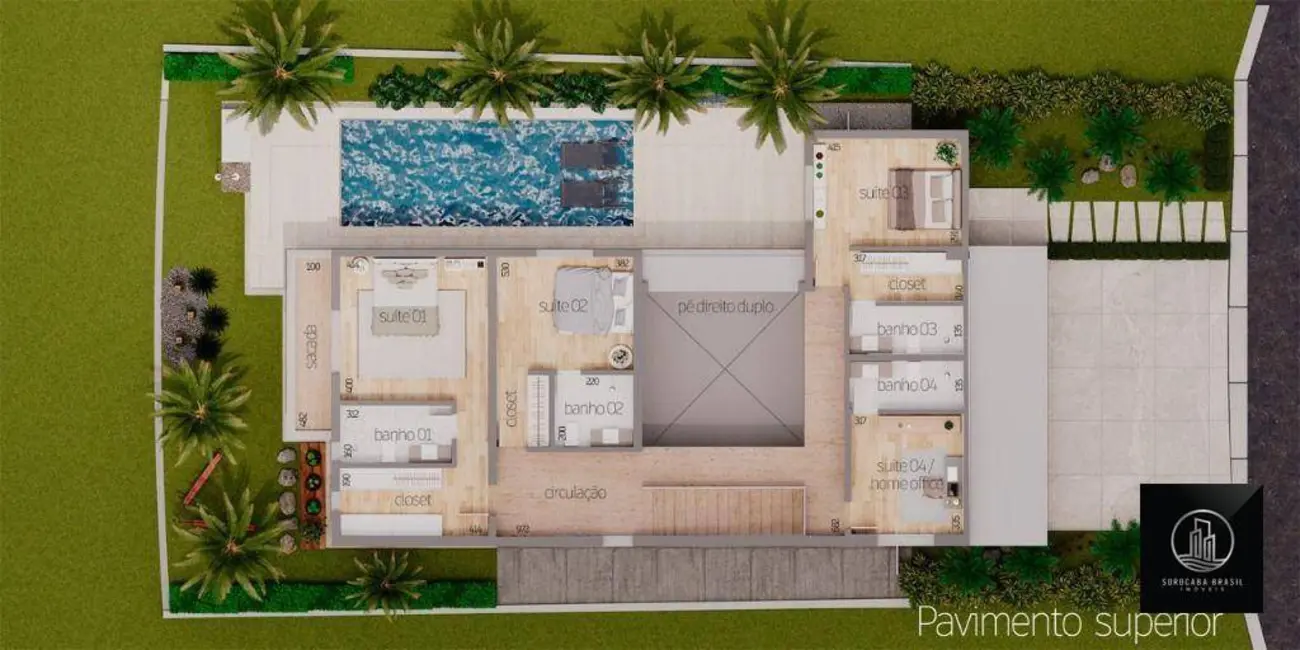 Foto 8 de Sobrado com 4 quartos à venda, 450m2 em Alphaville Nova Esplanada, Votorantim - SP