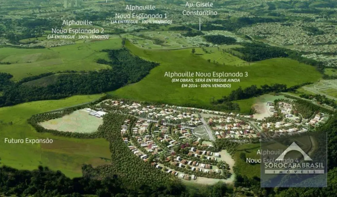 Foto 2 de Terreno / Lote à venda, 432m2 em Alphaville Nova Esplanada, Votorantim - SP