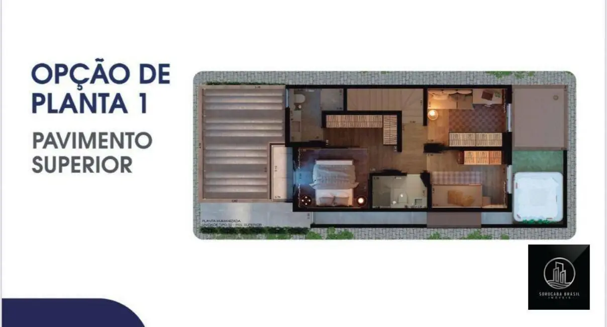 Sobrado com 3 quartos à venda, 119m2 em Chácaras Reunidas São Jorge, Sorocaba - SP - imagem 4 Foto 4 de Sobrado com 3 quartos à venda, 119m2 em Chácaras Reunidas São Jorge, Sorocaba - SP