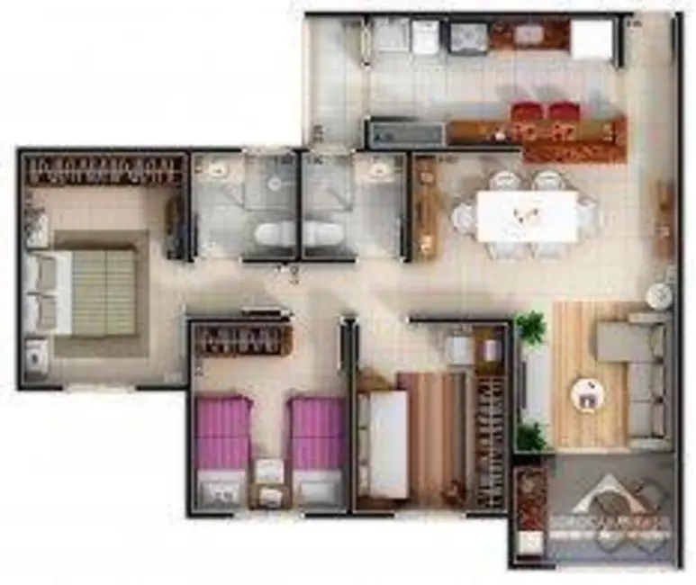 Apartamento com 3 quartos à venda, 89m2 em Além Ponte, Sorocaba - SP - imagem 5 Foto 5 de Apartamento com 3 quartos à venda, 89m2 em Além Ponte, Sorocaba - SP