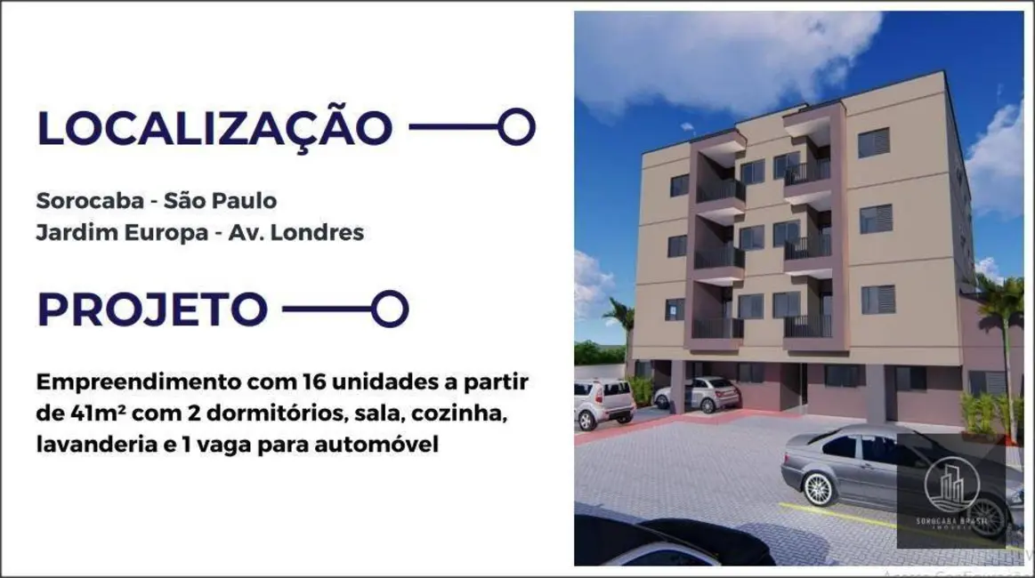 Foto 2 de Apartamento com 2 quartos à venda, 53m2 em Jardim Europa, Sorocaba - SP