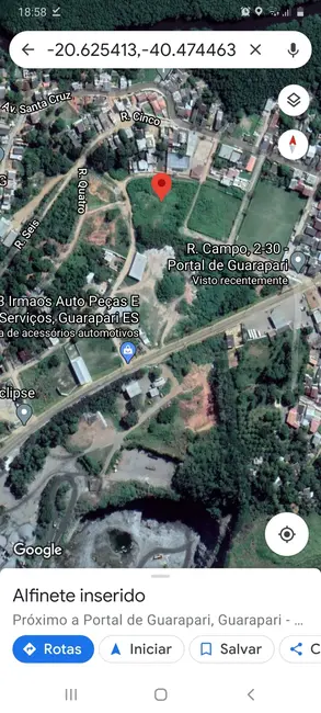 Foto 7 de Terreno / Lote à venda, 4250m2 em Perocão, Guarapari - ES