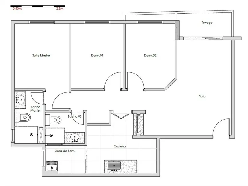 Foto 2 de Apartamento com 3 quartos à venda, 63m2 em Vila Mariana, São Paulo - SP