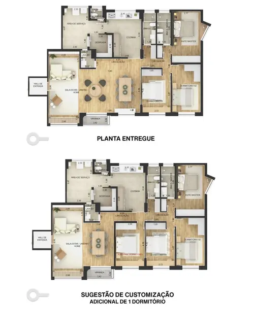 Apartamento com 4 quartos à venda, 167m2 em Moema, São Paulo - SP - imagem 9 Foto 9 de Apartamento com 4 quartos à venda, 167m2 em Moema, São Paulo - SP