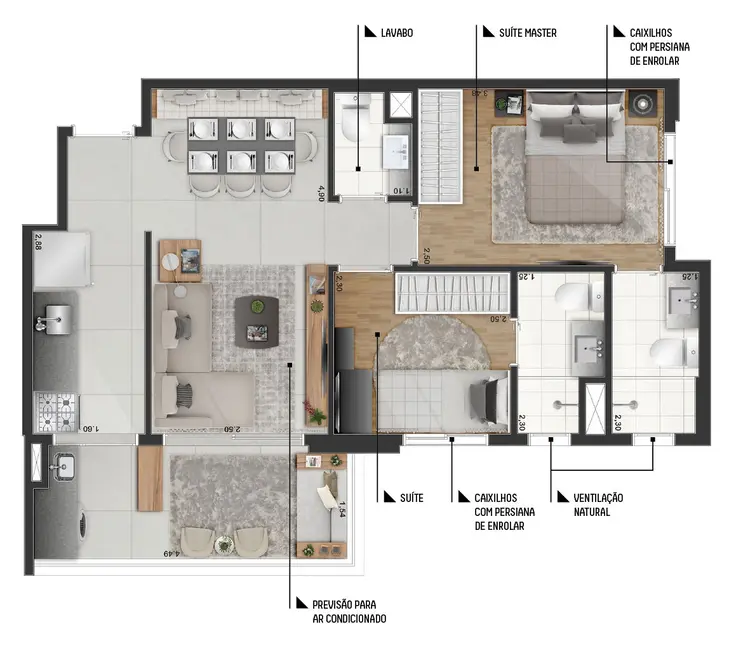Foto 6 de Apartamento com 2 quartos à venda, 52m2 em Indianópolis, São Paulo - SP