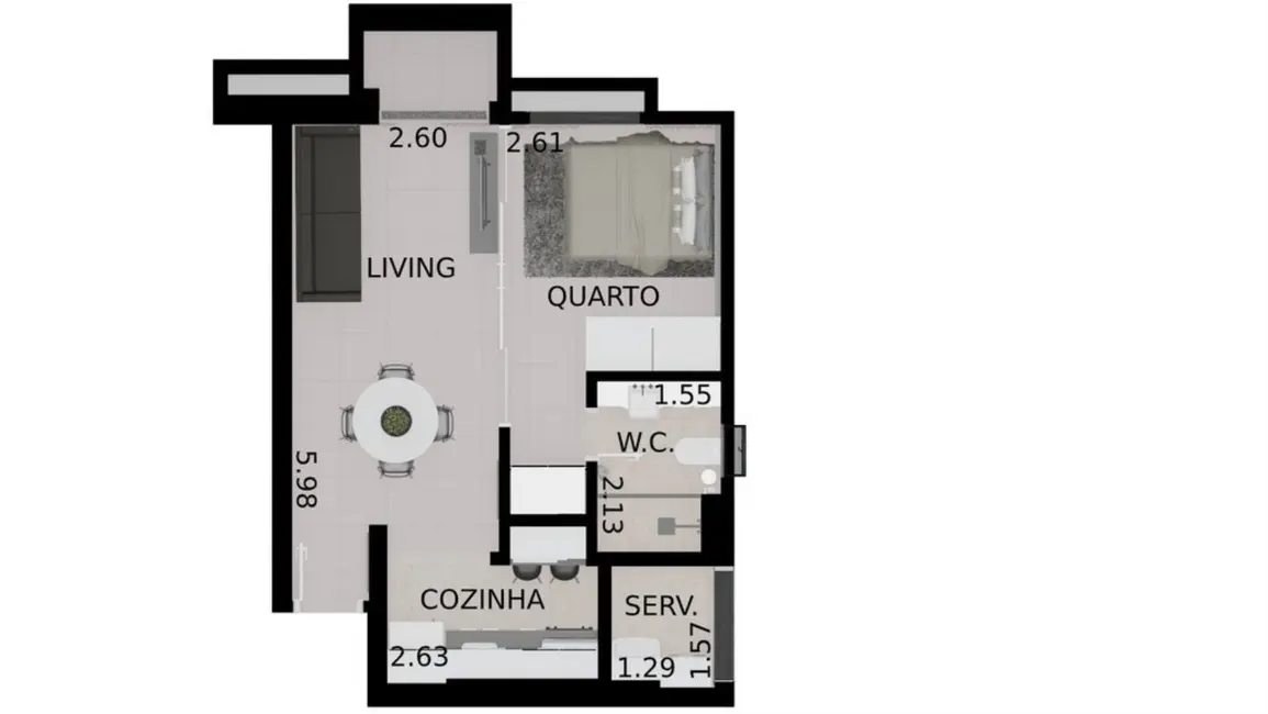 Foto 8 de Apartamento com 1 quarto à venda, 39m2 em Moema, São Paulo - SP
