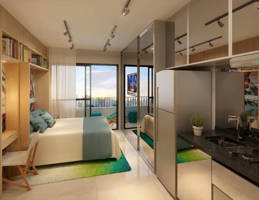 Foto 3 de Apartamento com 2 quartos à venda, 45m2 em Centro, São Paulo - SP