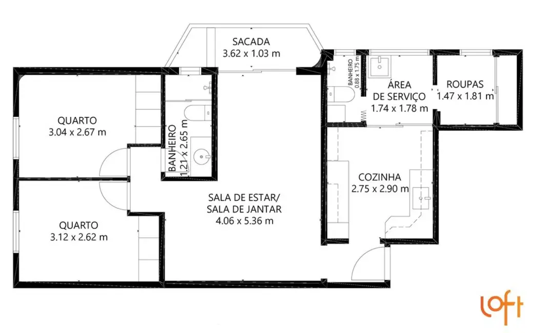 Foto 9 de Apartamento com 2 quartos à venda, 70m2 em Moema, São Paulo - SP