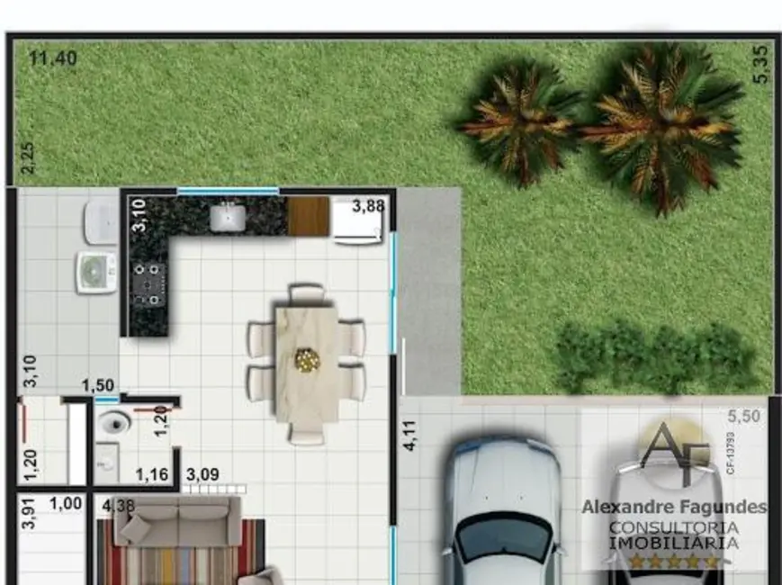 Foto 9 de Casa de Condomínio com 3 quartos à venda, 134m2 em Aparecida De Goiania - GO