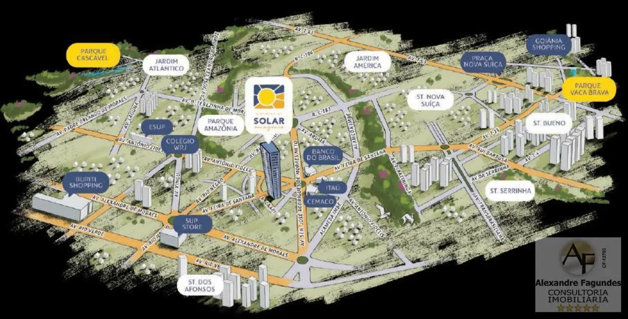 Apartamento com 3 quartos à venda, 76m2 em Goiania - GO - imagem 2 Foto 2 de Apartamento com 3 quartos à venda, 76m2 em Goiania - GO