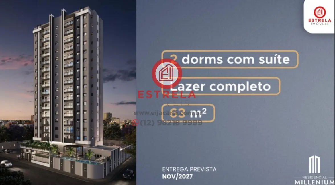 Foto 6 de Apartamento com 2 quartos à venda, 63m2 em Centro, Jacarei - SP