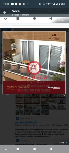 Foto 4 de Apartamento com 2 quartos à venda, 71m2 em Vila Aprazível, Jacarei - SP