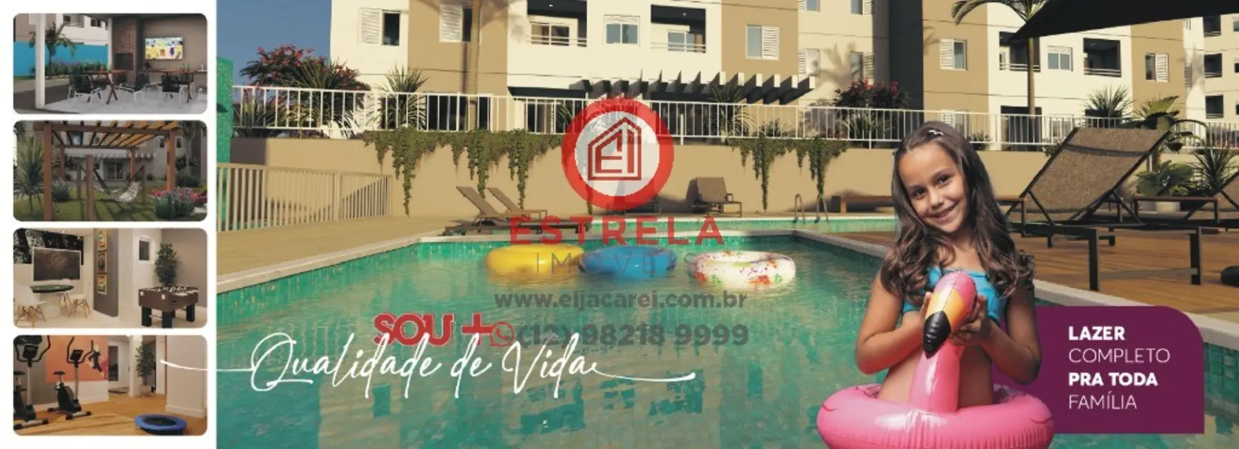 Foto 5 de Apartamento com 2 quartos à venda, 47m2 em Loteamento Jardim Sol Nascente, Jacarei - SP