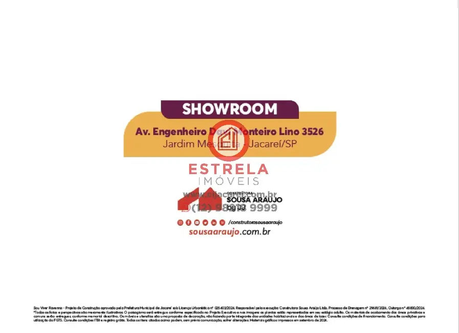 Foto 2 de Apartamento com 2 quartos à venda, 47m2 em Loteamento Jardim Sol Nascente, Jacarei - SP