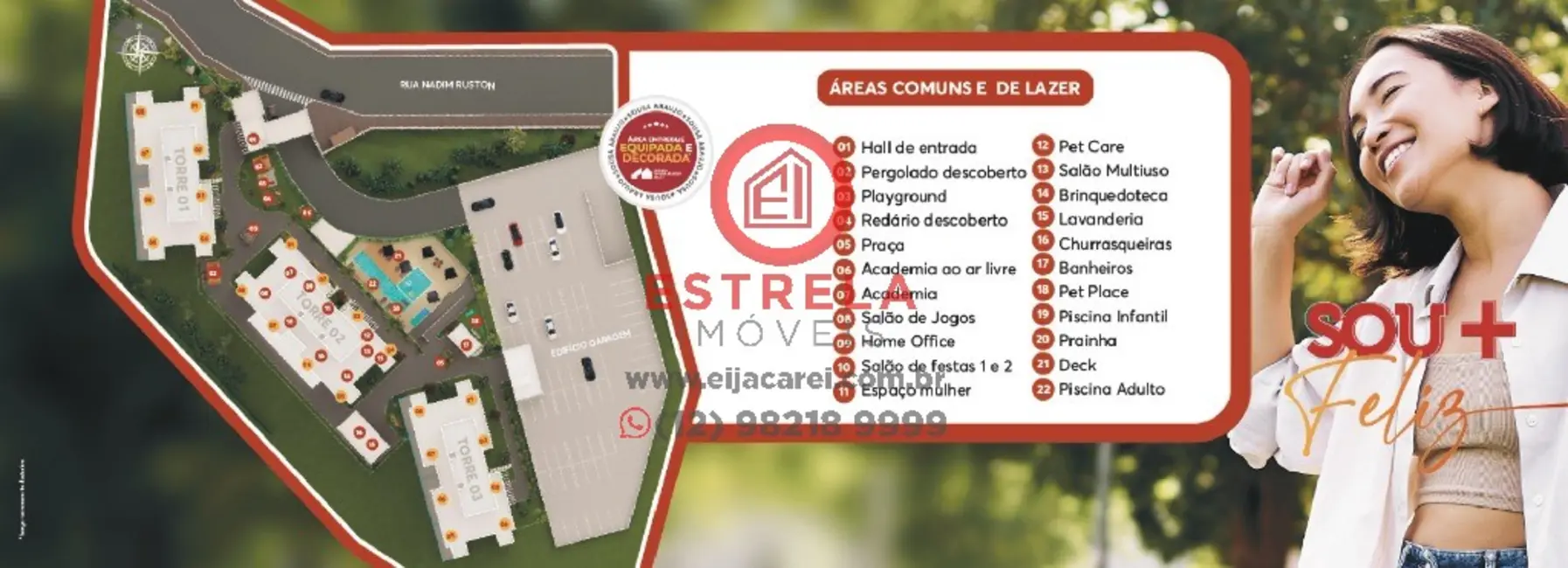 Foto 4 de Apartamento com 2 quartos à venda, 47m2 em Loteamento Jardim Sol Nascente, Jacarei - SP